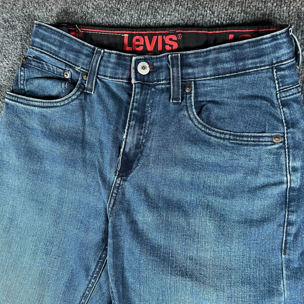 Levi's 514 Straight Fit Performance‎ Jeans 28x29 Blue Denim Cotton Stretch